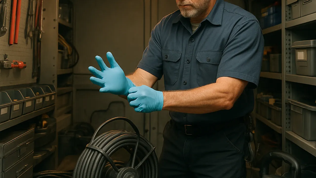 Emergency Plumber in Fountain Valley: interior of a clean, organized service van, showing various plumbing tools neatly